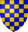 Échiqueté d'or et d'azur